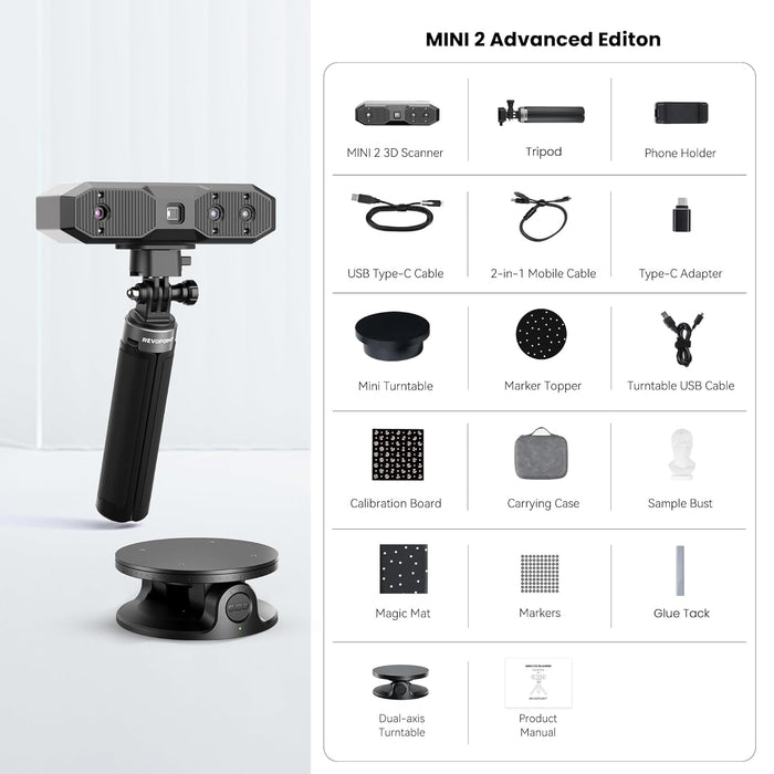 Revopoint MINI 2 3D Scanner - Advanced Package